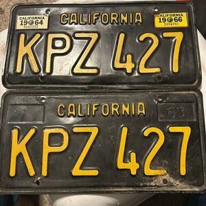 California license plate 1963
